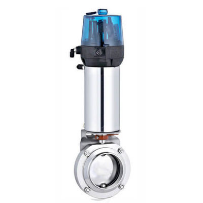 Spawany / trójzaciskowy / gwintowany zawór motylkowy ze stali nierdzewnej 304 316L Wykonany