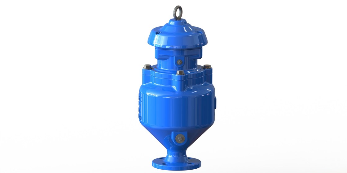 하수 오물 시스템을 위해 입히는 파란 RAL 5010 공기 진공 해제 밸브 에폭시