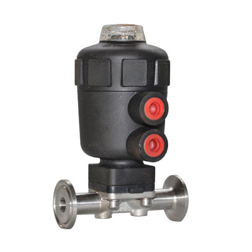 Υγειονομικός βαθμός βαλβίδων διαφραγμάτων σφιγκτηρών ανοξείδωτου τρι με τον πνευματικό ενεργοποιητή