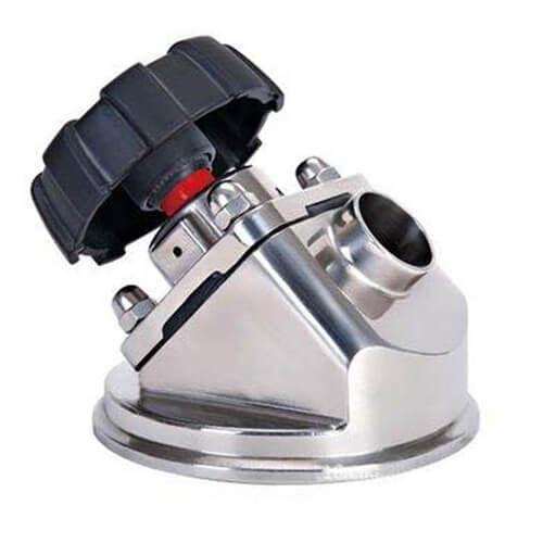 バット溶接関係の端が付いている衛生学のステンレス鋼 タンク底弁