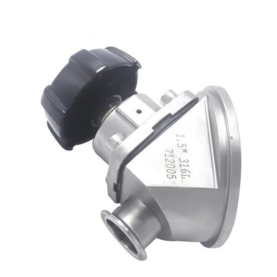 Gesundheitliches Membranfluss-Regelventil SS 304 316L hergestellt mit Verbands-Verbindung