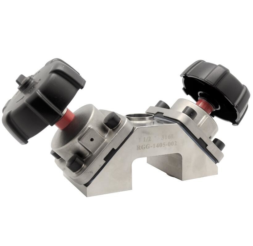 SS 304 van de het Diafragmaklep van 316L het Sanitaire Type van de Havenlassen Multi voor Biotechnologieindustrie