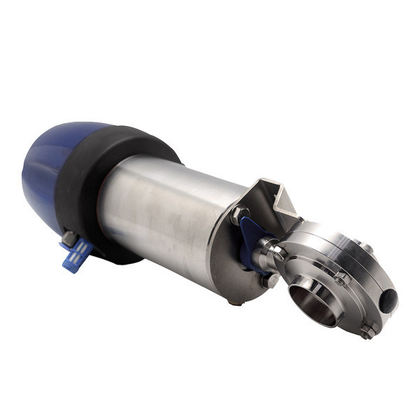 Spawany / trójzaciskowy / gwintowany zawór motylkowy ze stali nierdzewnej 304 316L Wykonany