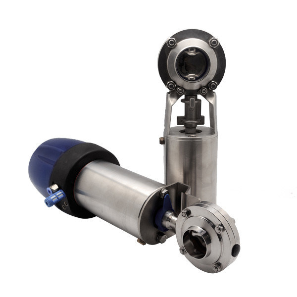 Spawany / trójzaciskowy / gwintowany zawór motylkowy ze stali nierdzewnej 304 316L Wykonany