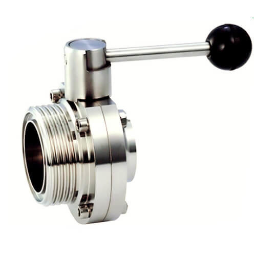 304 Zawór motylkowy ze stali nierdzewnej 316L Klasa higieniczna dla przemysłu wodnego