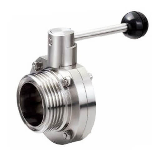 304 Zawór motylkowy ze stali nierdzewnej 316L Klasa higieniczna dla przemysłu wodnego