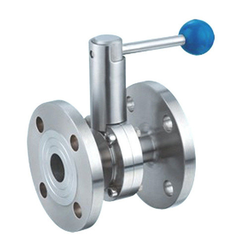 Niezawodny sanitarny zawór motylkowy, zawór motylkowy kołnierzowy ze stali nierdzewnej 304 316L