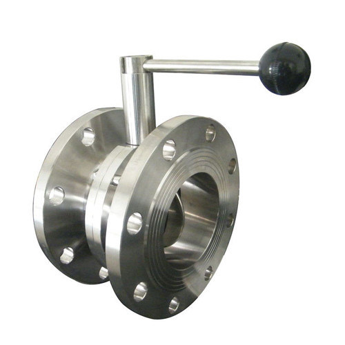 Niezawodny sanitarny zawór motylkowy, zawór motylkowy kołnierzowy ze stali nierdzewnej 304 316L