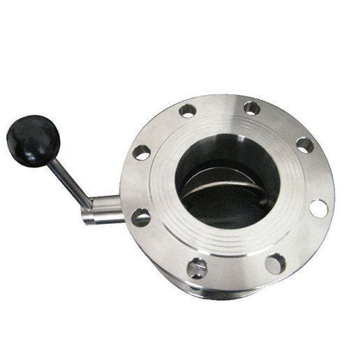 Niezawodny sanitarny zawór motylkowy, zawór motylkowy kołnierzowy ze stali nierdzewnej 304 316L