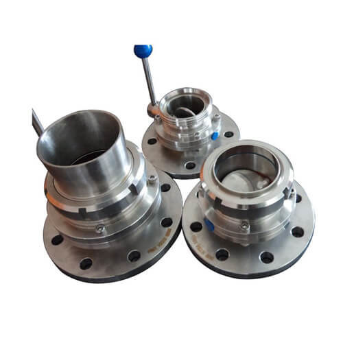 DN25 - válvula de borboleta de 200 manuais com quadrado/extremidade redonda da conexão da flange