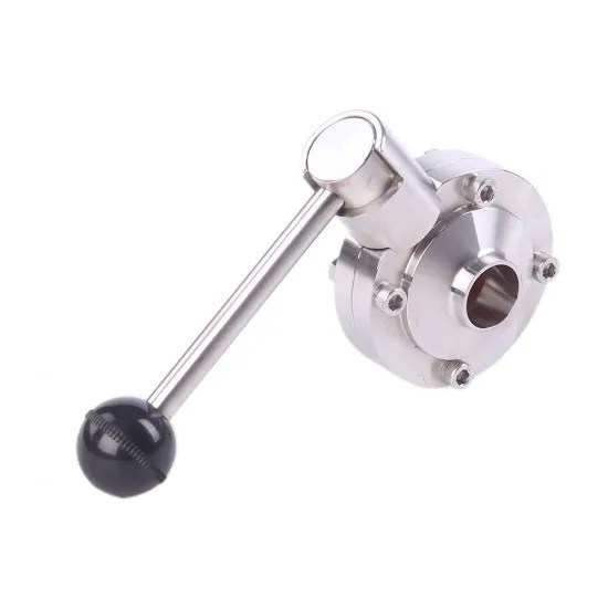 SS304 SS316Lマニュアルの醸造業のための衛生蝶弁