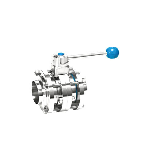 Zawór motylkowy ze stali nierdzewnej 304/316L Dostępne różne uchwyty Handle