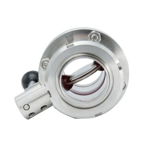 ステンレス鋼の連合関係の端が付いている衛生蝶弁