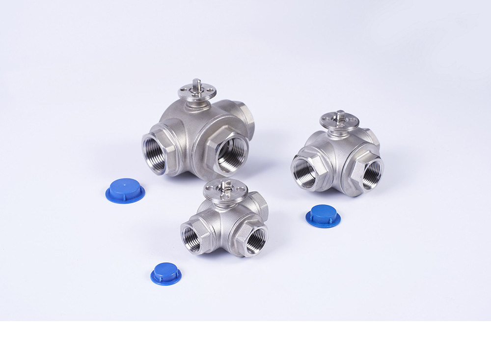 冷やされた水のための電気作動させた3つの方法球弁のステンレス鋼