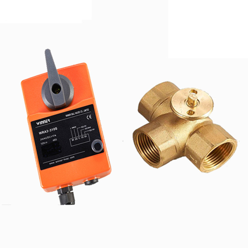 24V DN50 2の方法水処理システムのための電気作動させた球弁