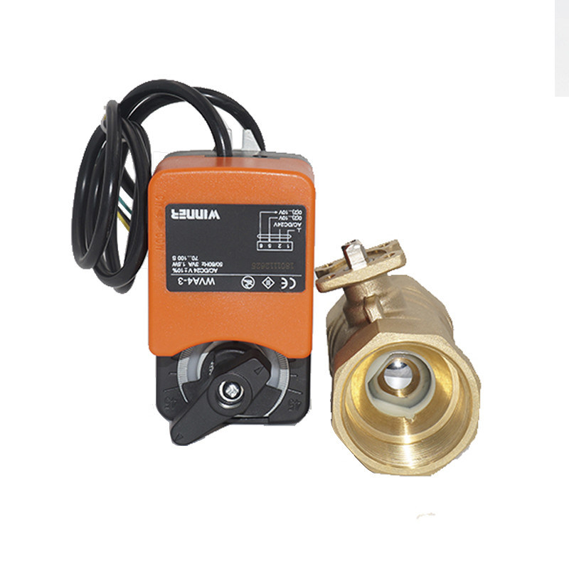 Vávula de bola actuada eléctrica del control proporcional para el sistema de tratamiento de aguas