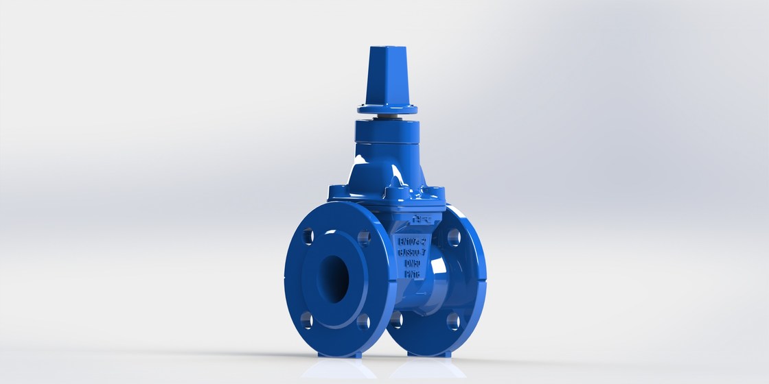 Odporny na niski moment obrotowy zawór zasuwowy do systemu wody pitnej / ścieków Waste