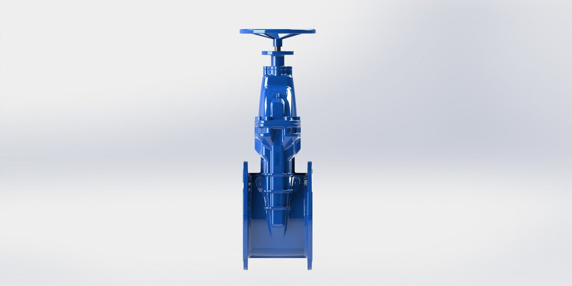 La válvula de puerta actuada casquillo del abastecimiento de agua FBE cubrió para el sistema de la lucha contra el fuego