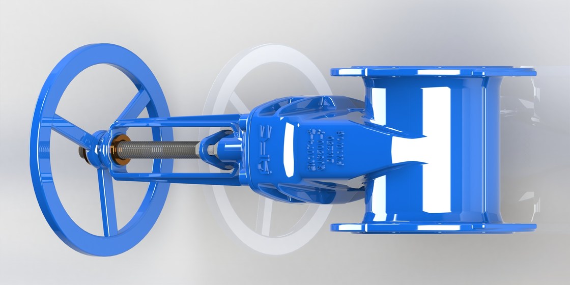 融合の担保付きのエポキシのコーティングが付いている弾力性のあるつけられていた水ゲート弁