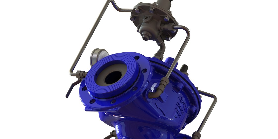 Válvula de control flúido accionada hidráulicamente con el cuerpo dúctil del hierro