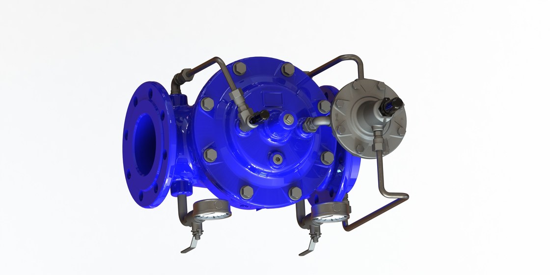 Industrieller Fluss-Begrenzungsventil, duktiles Eisen-Wasserstrom-Regelventil