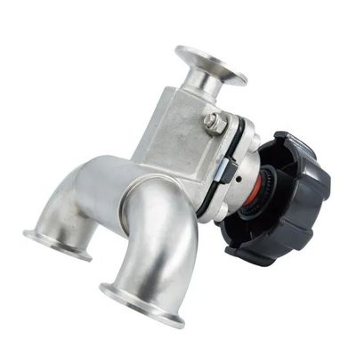 U Shape Sanitary Three Way Diaphragm Valve For Pharmaceutical Industry