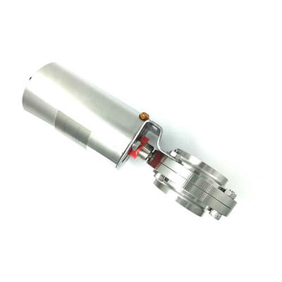 Low Pressure Hygienic Stainless Butterfly Valve With Pneumatic Actuator
